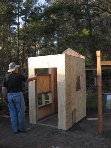 Building the henhouse.
